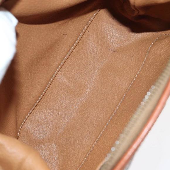 CELINE Macadam Canvas Pouch PVC Brown Auth yk14120 - Picture 9 of 16